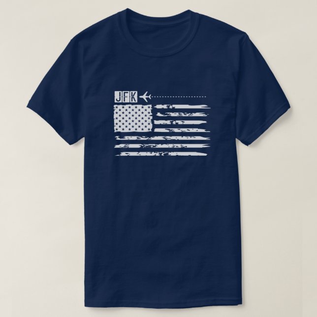 JFK New York Airport T-Shirt (Design vorne)