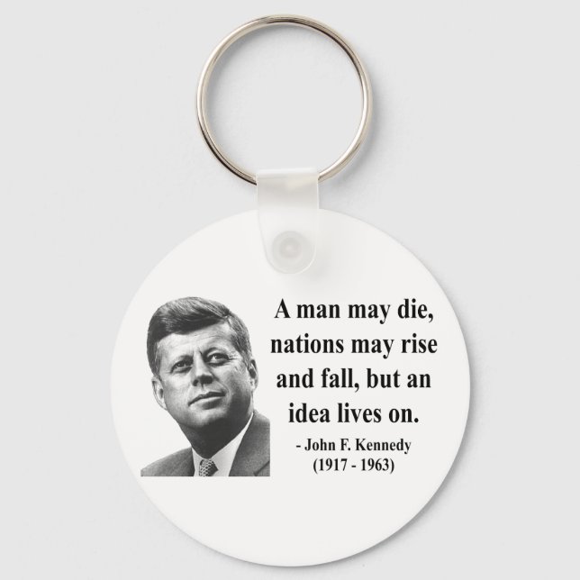 JFK Quote 4b Schlüsselanhänger (Vorderseite)