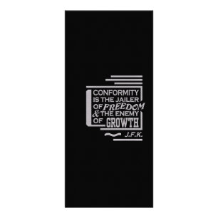 JFK Quote Rack Card - anpassen Werbekarte