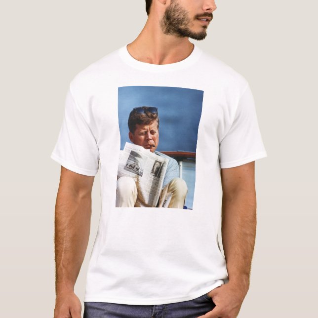 JFK rauchendes Shirt (Vorderseite)