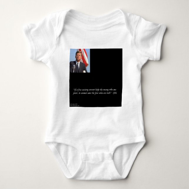 JFK Rette das reichhaltige und schlechte Angebot Baby Strampler (Vorderseite)
