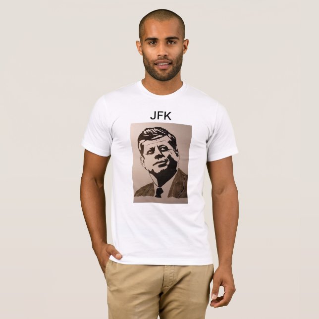 JFK T - Shirt gemalt durch Kennzeichen Elsen und (Vorne ganz)