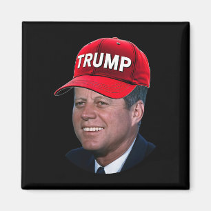 Jfk trägt Trump-Hut Lustiges John F Kennedy Meme G Magnet