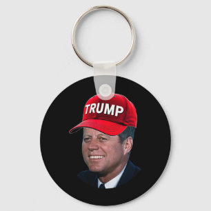 Jfk trägt Trump-Hut Lustiges John F Kennedy Meme G Schlüsselanhänger
