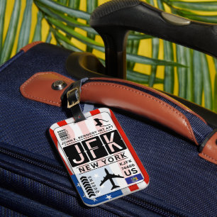 JFK USA New York Luggage Tag Gepäckanhänger
