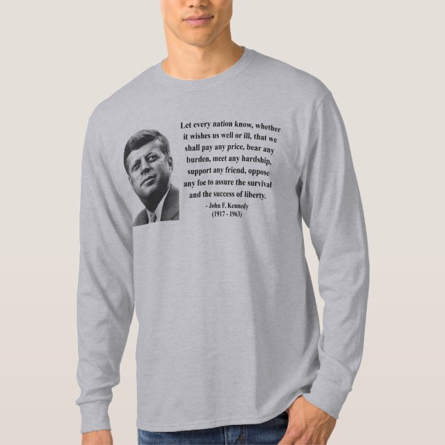 JFK Zitat 5b T-Shirt (Vorderseite)