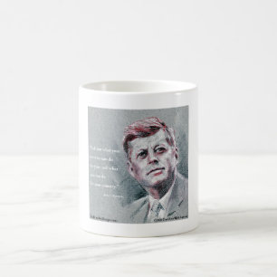 JFK & Zitat Kaffeetasse