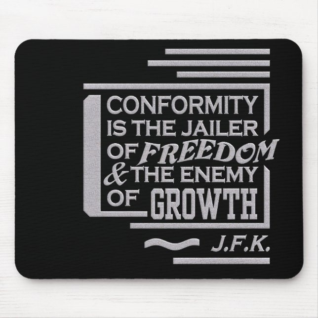 JFK Zitat mousepad (Vorne)