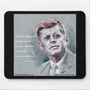 JFK & Zitat Mousepad