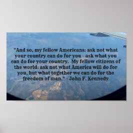 JFK-Zitate Poster