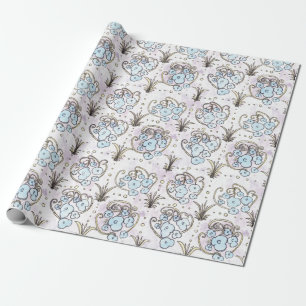 JG Art Nouveau Wrapping Paper Geschenkpapier