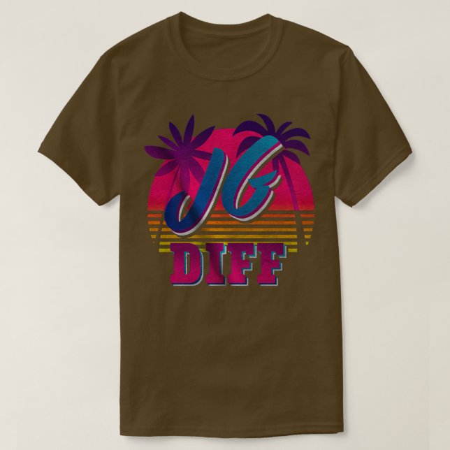 JG DIFF RETRO JUNGLE UNTERSCHIED BESSERER JUNGLER  T-Shirt (Design vorne)
