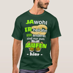 JGA-Bachelor-Party ER heiratet T-Shirt