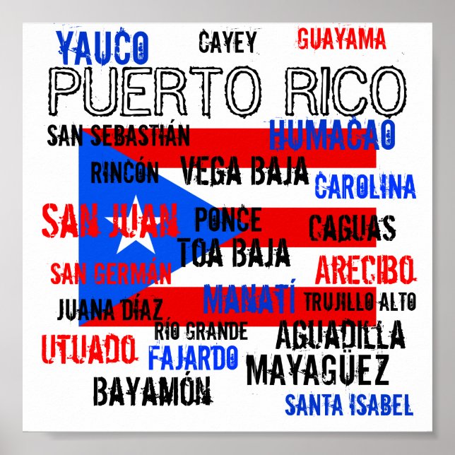 JHG, PUERTO RICO, San Juan, Bayamón, Toa Baja, ... Poster (Vorne)