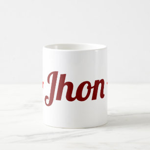 JHON Lettering Tasse