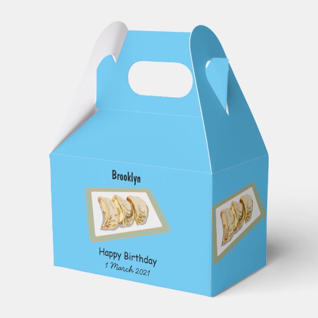 Jiaozi/Chinesische Knödel Cartoon Illustration Geschenkschachtel (Vorderseite)