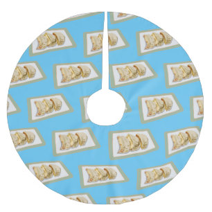 Jiaozi/Chinesische Knödel Cartoon Illustration Polyester Weihnachtsbaumdecke
