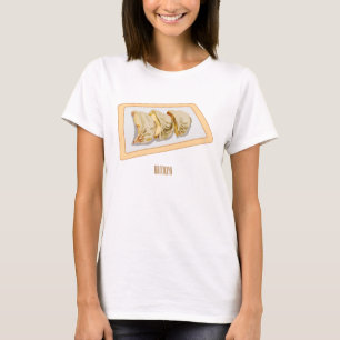 Jiaozi/Chinesische Knödel Cartoon Illustration T-Shirt