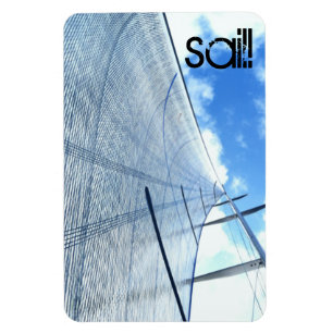 Jib Sail und Mast Picture Magnet