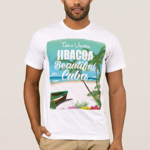Jibacoa Kuba Strandurlaub Poster T-Shirt