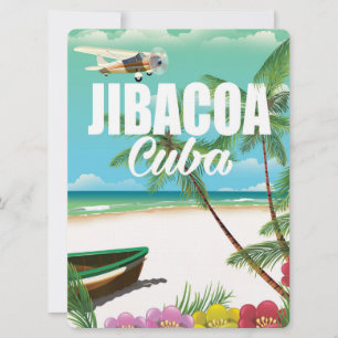 Jibacoa-Strand-Urlaubsposter Einladung
