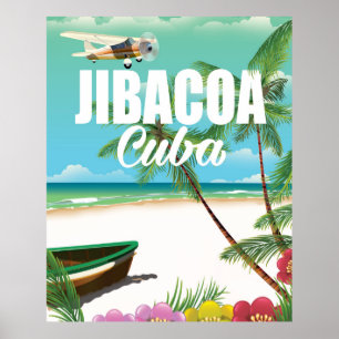 Jibacoa-Strand-Urlaubsposter Poster