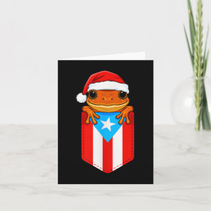 Jibaro Coqui Frog Puerto Rico Flag Boricua Cket Ch Karte