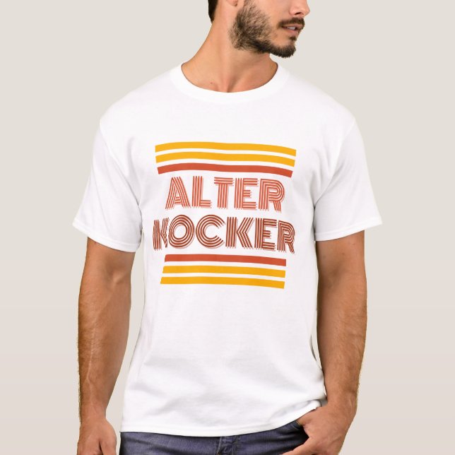 Jiddisch, Alter Kocker, alte Person T-Shirt (Vorderseite)