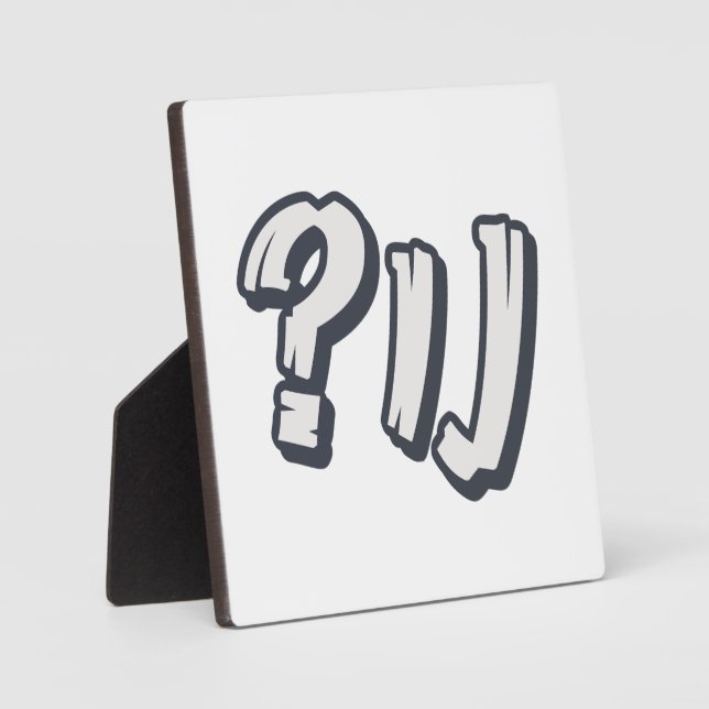 Jiddisch "NU?" - Der perfekte jüdische Ausdruck Fotoplatte (Vorderseite)