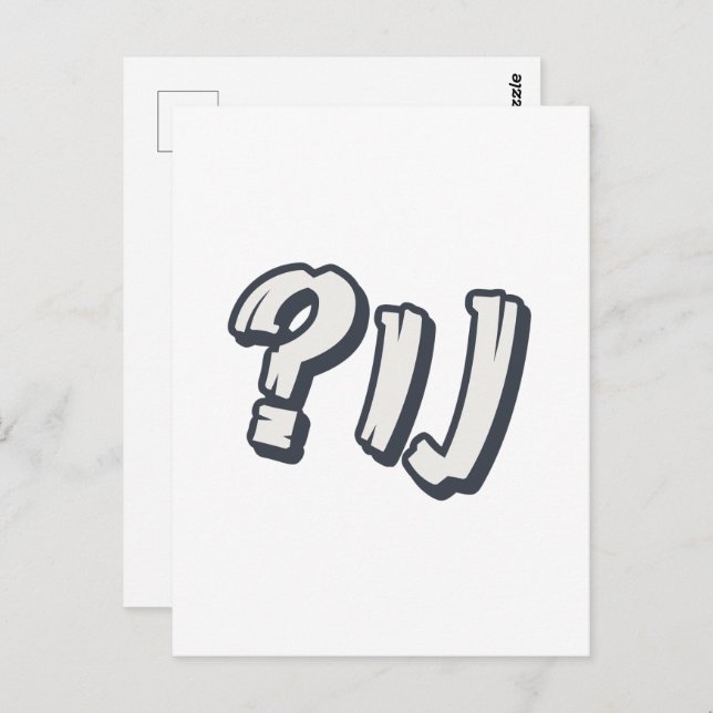 Jiddisch "NU?" - Der perfekte jüdische Ausdruck Postkarte (Vorne/Hinten)