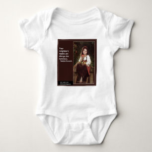 Jiddischer Spruch über Äpfel & Grafik Baby Strampler