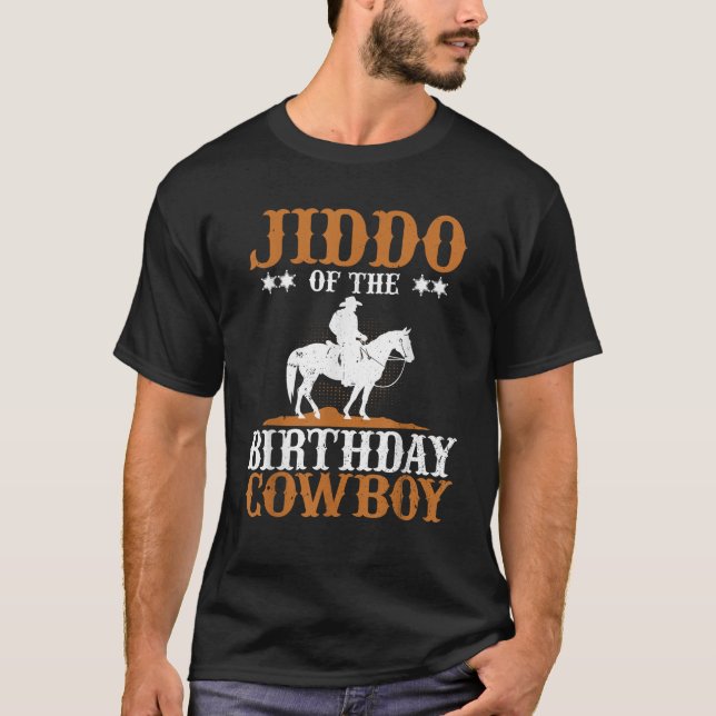 Jiddo of the Birthday of Cowboy Grandpa Bday Boy P T-Shirt (Vorderseite)