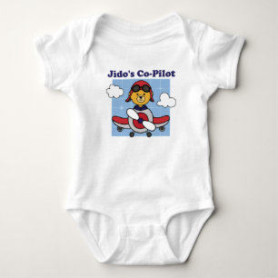 Jidos Co-Pilot - Niedliches Flugzeug Baby Strampler