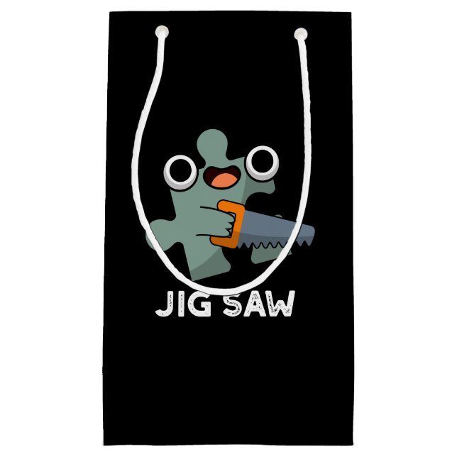 Jig Saw Funny Jigsaw Tool Pub Dark BG Kleine Geschenktüte (Vorderseite)