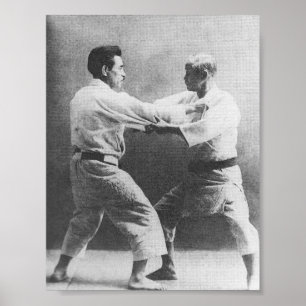 Jigoro Kano und Kyuzo Mifune Poster