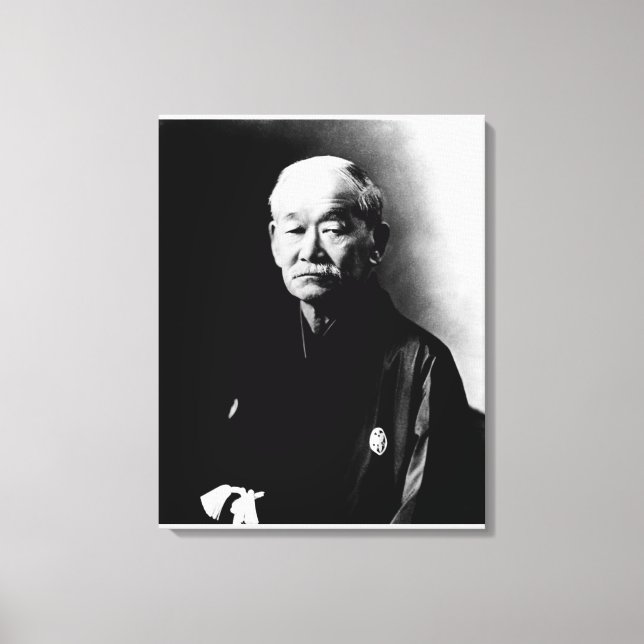 Jigoro Kano Wrapped Canvas Leinwanddruck (Vorderseite)