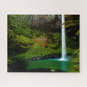Jigsaw Brautschleier Fall Neuseeland. Puzzle