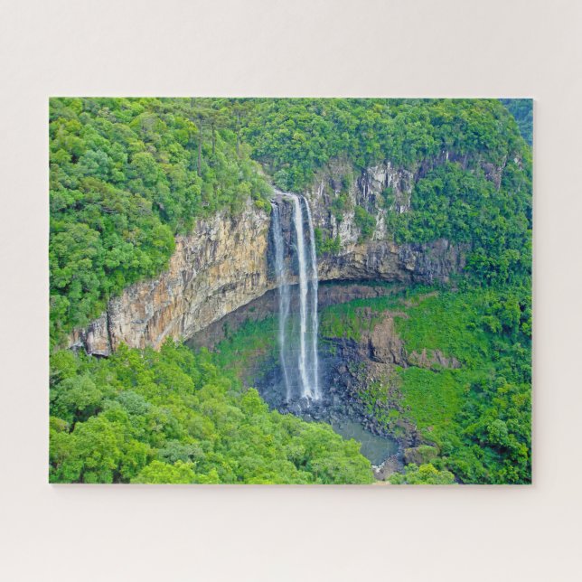 Jigsaw Caracol Wasserfall Brasilien. Puzzle (Horizontal)