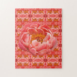 Jigsaw Coral Peony Puzzle