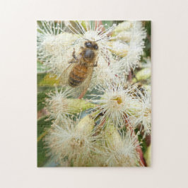 JIGSAW. HONEY BEE & SUGAR GUM BLUME. DECOR PUZZLE