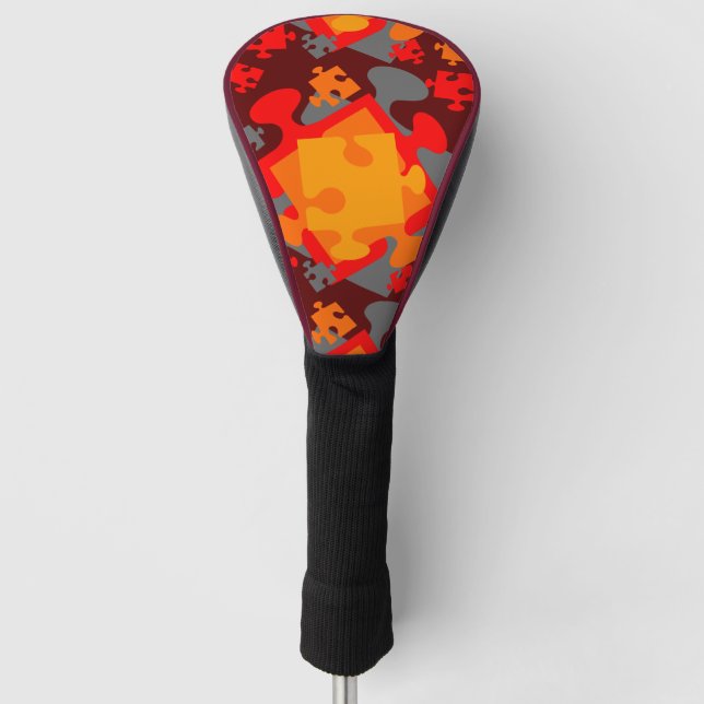Jigsaw Jumble Golf Headcover (Vorderseite)