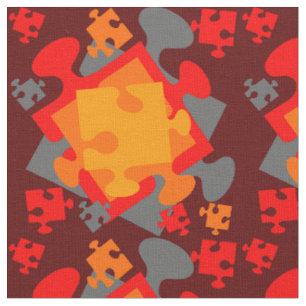 Jigsaw Jumble Stoff
