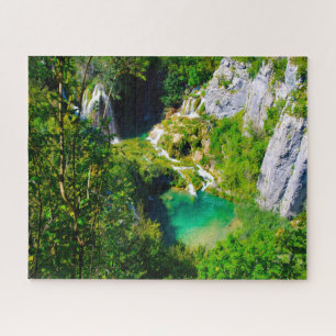 Jigsaw Plitvicer Seen Kroatien. Puzzle