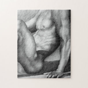 Jigsaw Puzzle 11x14 Männlicher Bodybuilder Art +Ge