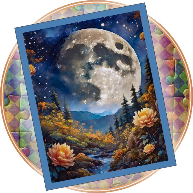 JIGSAW PUZZLE - A Big Moon Tonight (Von Creator hochgeladen)