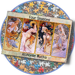 JIGSAW PUZZLE - Alphonse Muchas "Four Seasons"