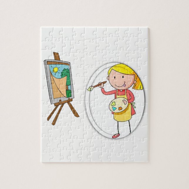 Jigsaw Puzzle Artist (Vertikal)