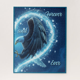 Jigsaw Puzzle Bald Eagle Heart Forever and Ever 2