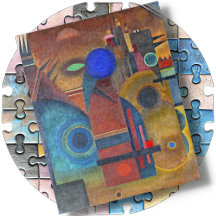 JIGSAW PUZZLE - "Brown Silence" -Wassily Kandinsky