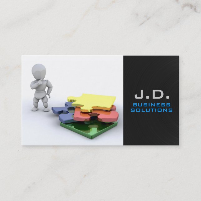 Jigsaw Puzzle Business Card Visitenkarte (Vorderseite)